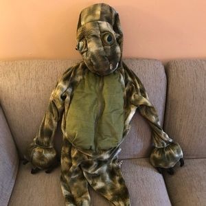 Green dinosaur 4T child costume